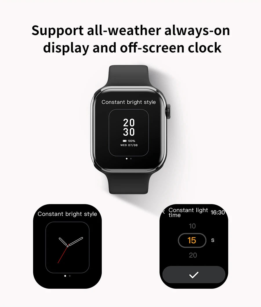 Watch 9 Slim                                    relógio inteligente de carregamento sem fio smartwatch, bluetooth, chamadas, unisexo.