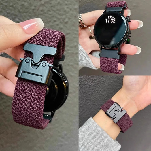 NylonFlex™ – Pulseira Trançada para Smartwatch