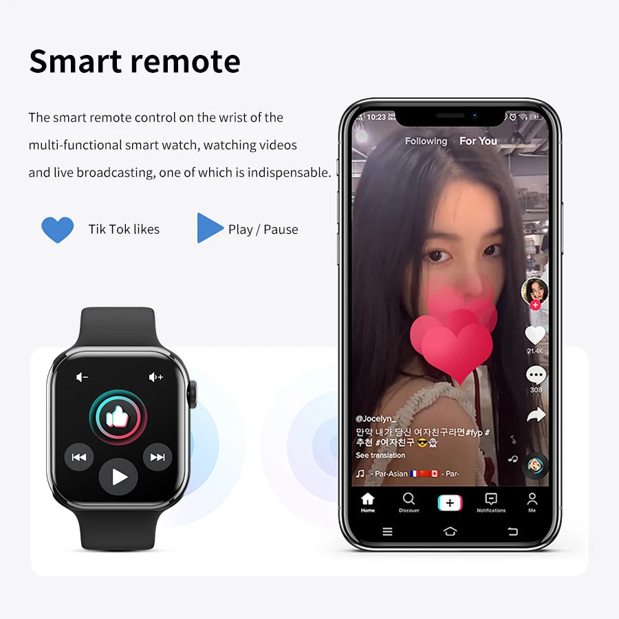 2024 novo relógio inteligente de carregamento sem fio smartwatch, bluetooth, chamadas, unisexo..