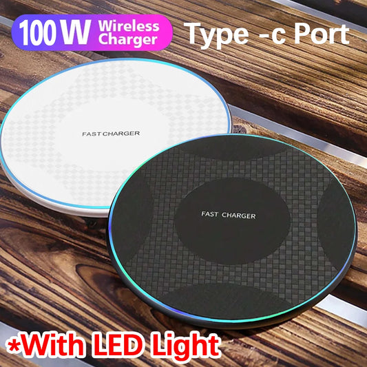 FastCharge™ 100W – Carregador Sem Fio Rápido por Indução