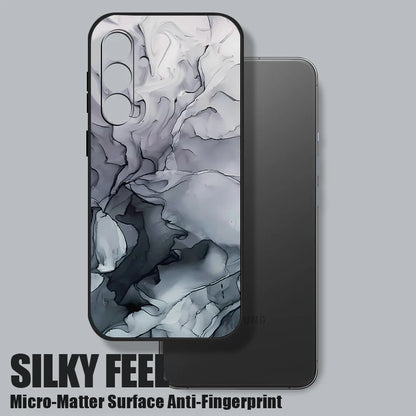 MarbleGrip™ – Capa Marmorizada com Alça de Silicone para Samsung Galaxy