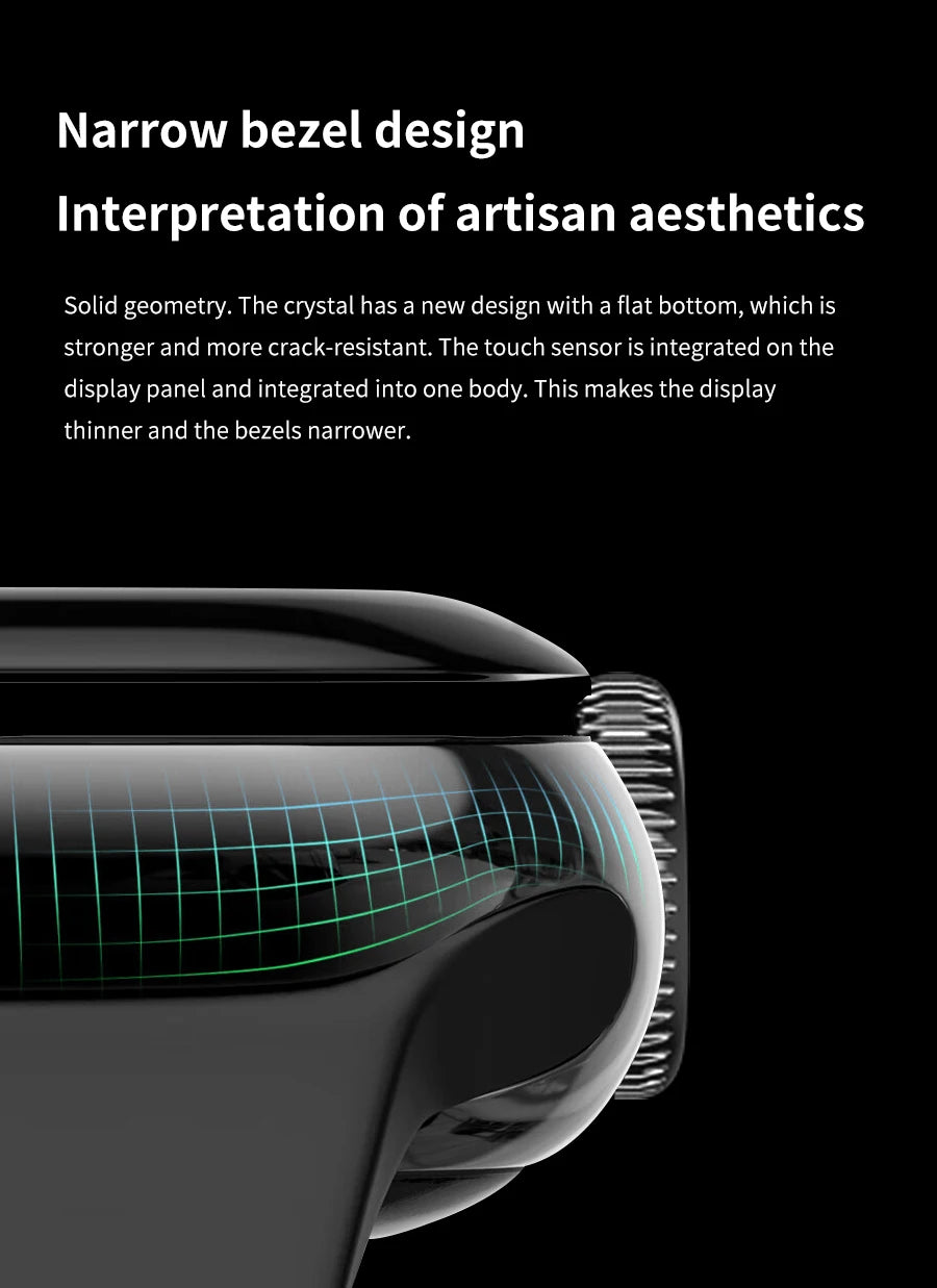 2024 novo relógio inteligente de carregamento sem fio smartwatch, bluetooth, chamadas, unisexo..