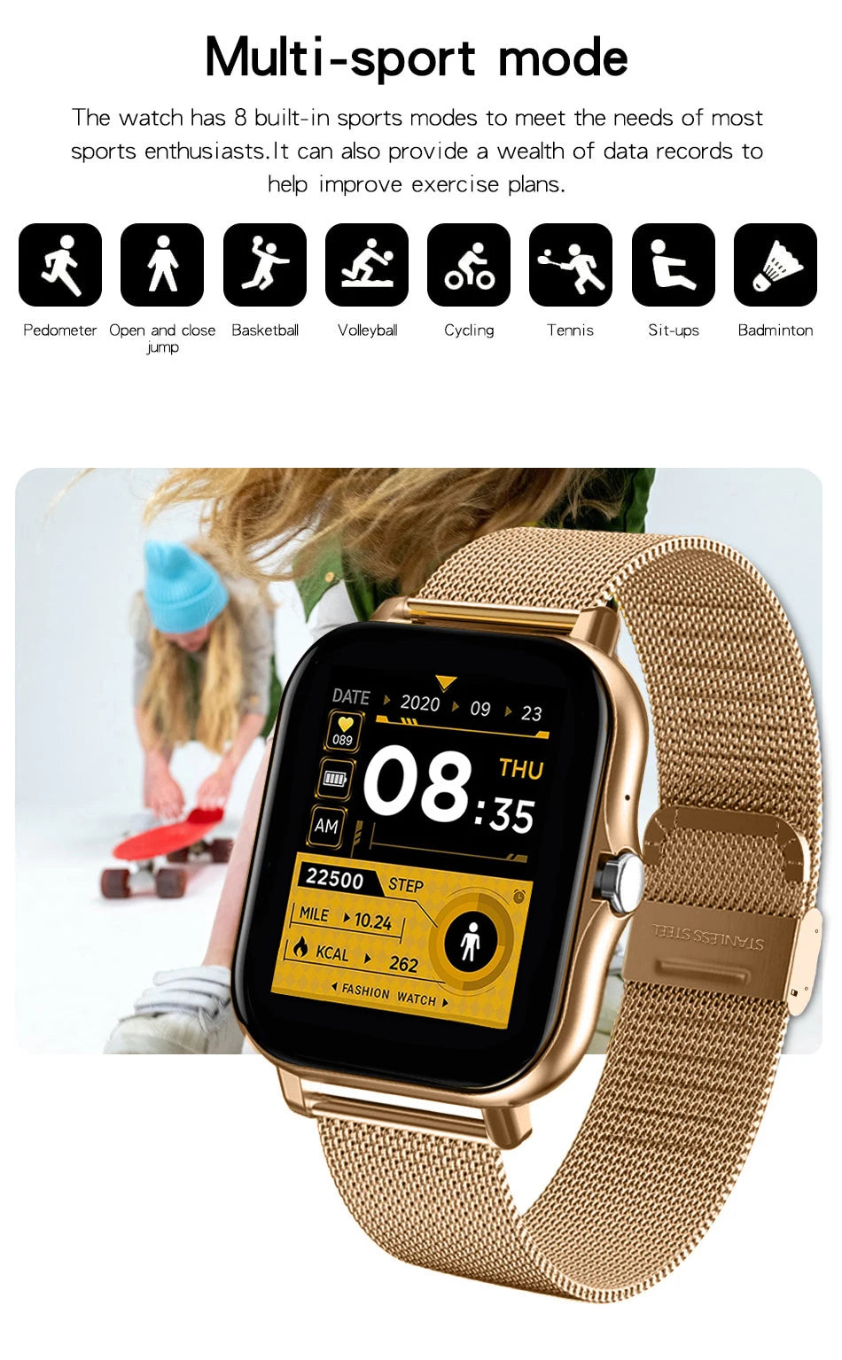 SmartFit 2025™ – Smartwatch Unissexo 1.44'' para Android e iPhone
