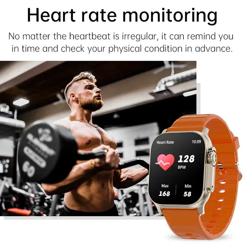 T900Ultra Smartwatch                 Bluetooth com Chamadas, Alerta de Mensagens, Monitor de Frequência Cardíaca e Funcionalidades Esportivas – Compatível com Android e iOS para Homens e Mulheres