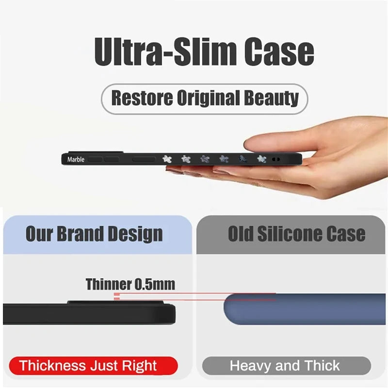 MarbleGrip™ – Capa Marmorizada com Alça de Silicone para Samsung Galaxy